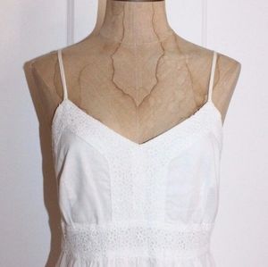 Banana Republic white spaghetti strap sundress
